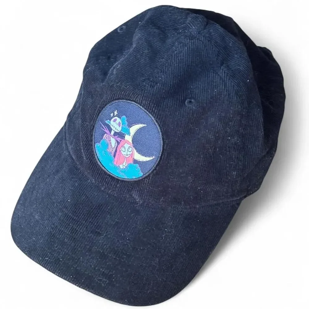 Disney The Nightmare Before Christmas Jack Skellington Sally black corduroy hat